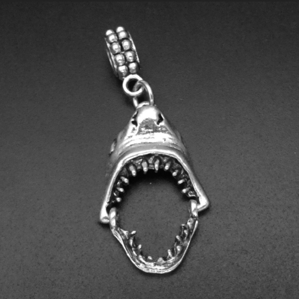 Shark jaws charms bracelet charms beads fits pandora European bracelets